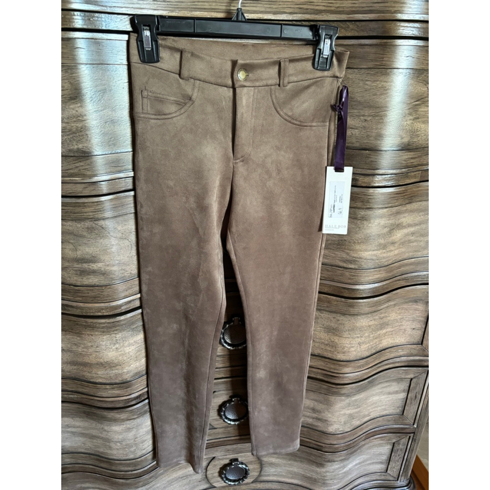 Women's Hale Bob Suede Pants Brown Size XS